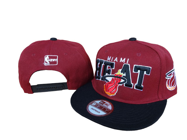 NBA Miami Heat NE Snapback Hat #100